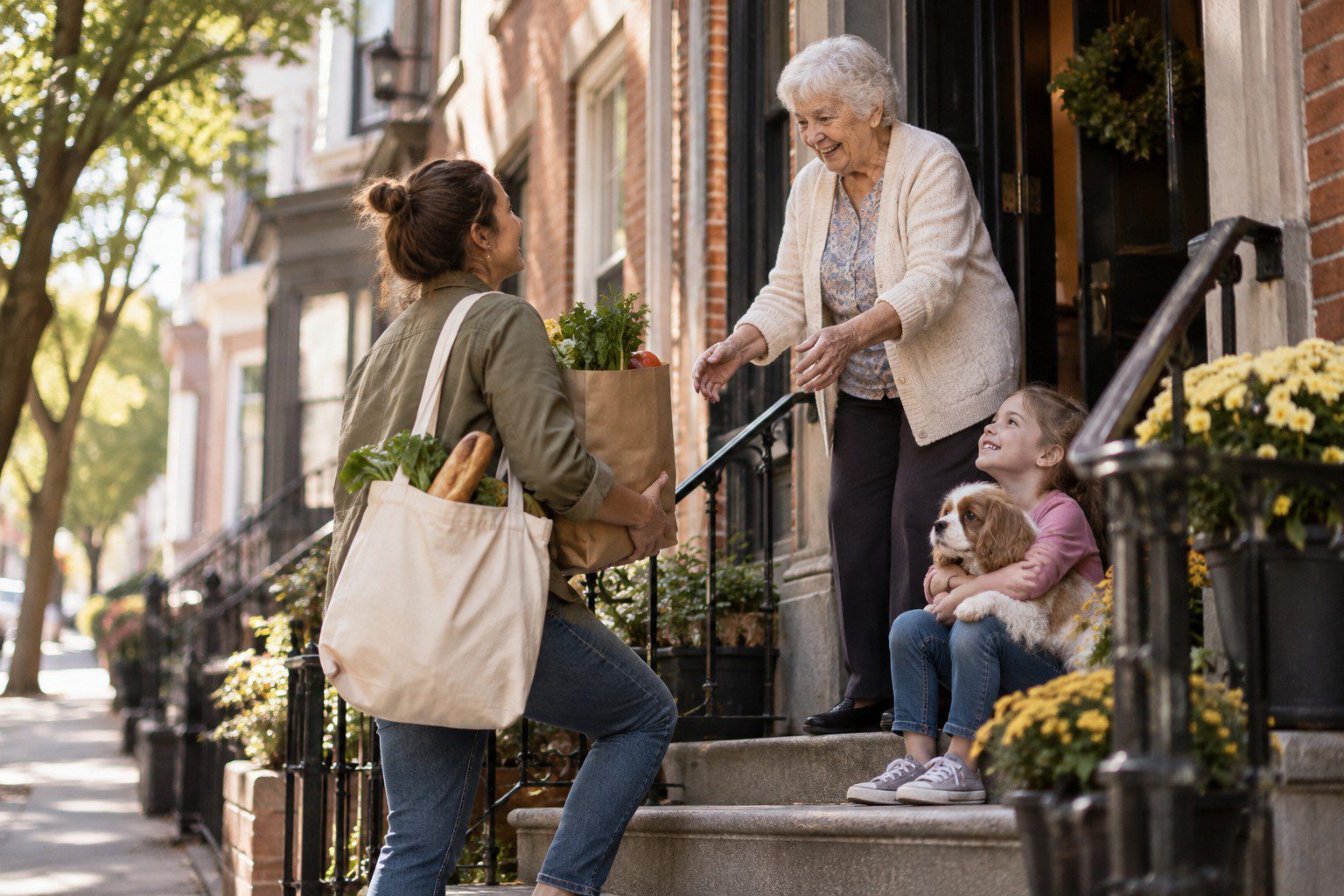 Groceries to older person