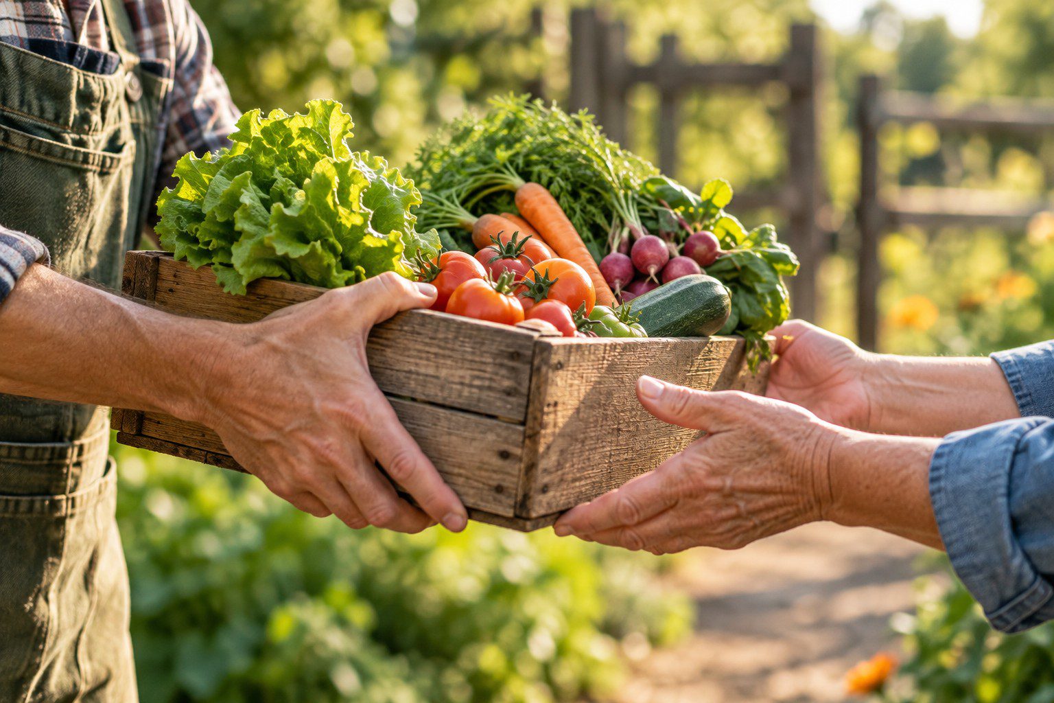 Veggie Crate Handoff